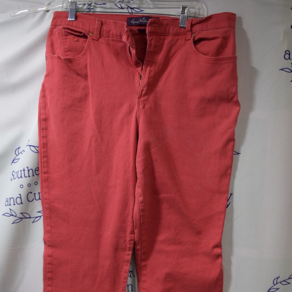 Gloria Vanderbilt "Amanda" Jeans, Dark Melon, Sz 16